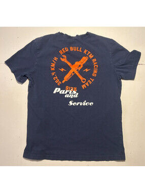 Red Bull KTM Racing Team T Shirt Navy Blue Size XS